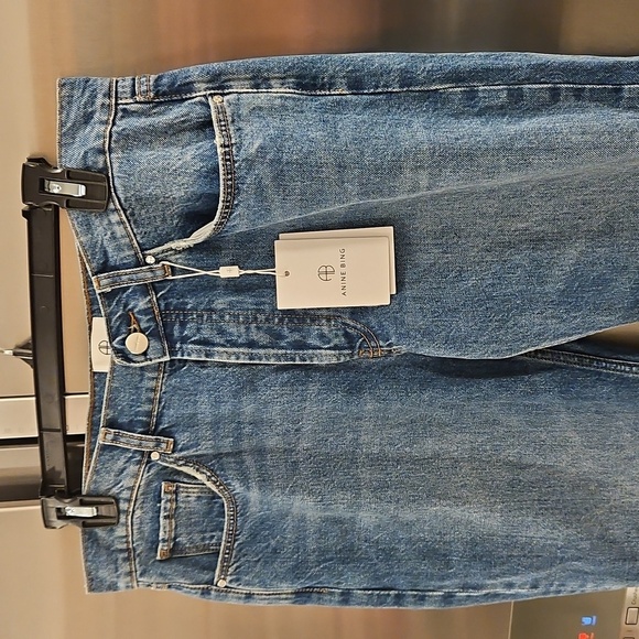 💕ANINE BING💕 Knox Jean ~ Mineral Blue 28 NWT - Picture 10 of 16